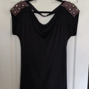 Affliction 100% Silk low back blouse. Size M